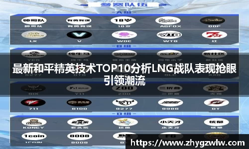 最新和平精英技术TOP10分析LNG战队表现抢眼引领潮流